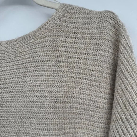 Pure Jill Hand-Stitched Details Sweater woman’s size XL Oatmeal Minimalist - Picture 8 of 10